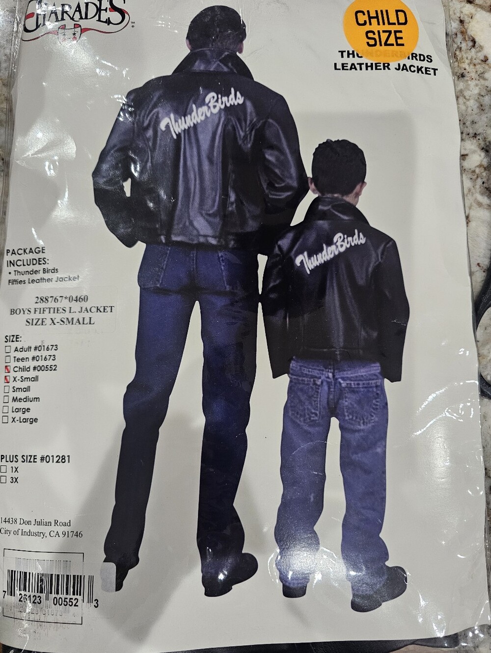 Charades Boys Fifties Thunderbirds Jacket Child XS NWt